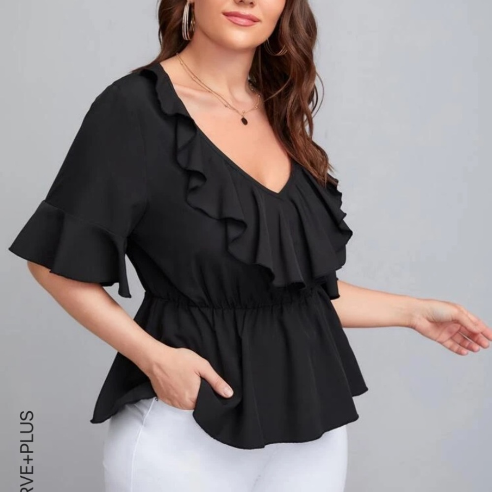 Rufflle Peplum blouse